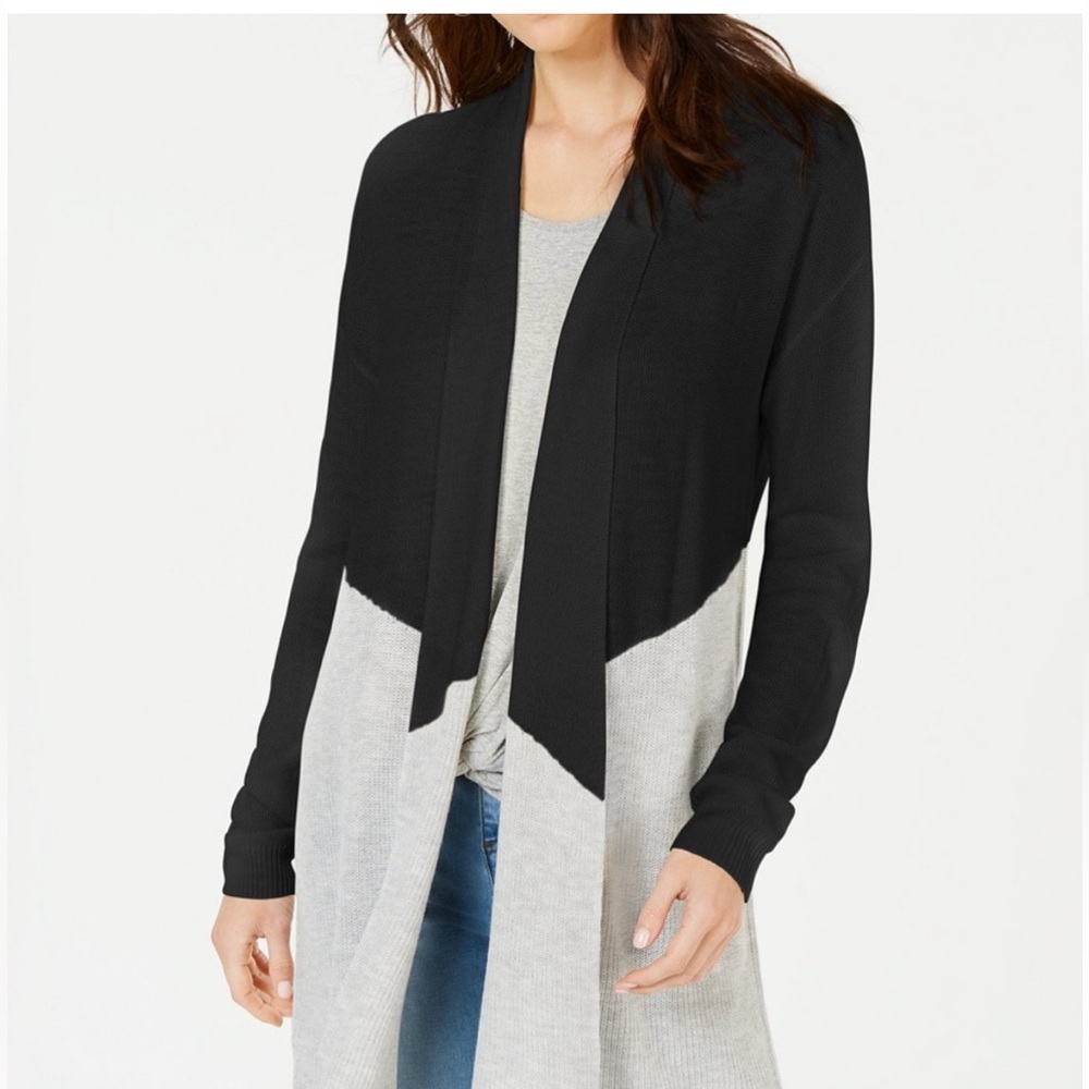 NEW INC International Concepts Like New Long Cardigan Sweater Sz M